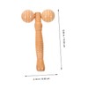 minkissy 3Pcs Wooden Massage Roller Neck Shoulder Back Foot Relief