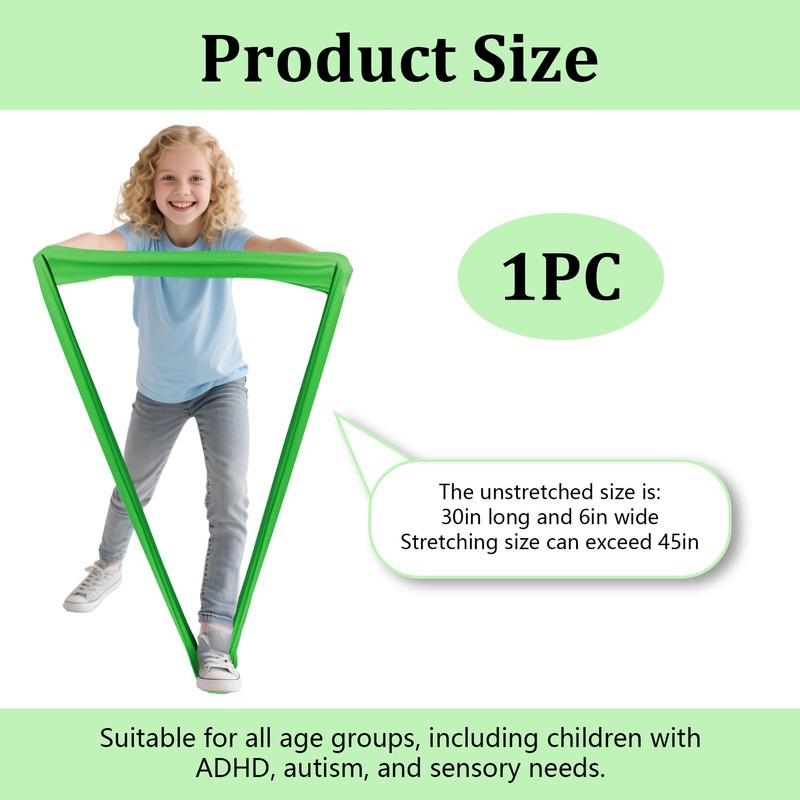 Kids Stretch Band Focus Tool, 30" Resistance Band for Kids