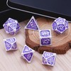 AUSTOR 7-Die Metal DND Dice Set Dungeons and Dragons Dice