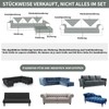 Alishomtll Sofa Cover Corner Sofa 1/2/3/4 Seater, Sofa Protector L