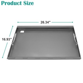 EasiBBQ Full-Size Griddle Inserts for Home Depot Nexgrill 5 Burner 720-0888, 720-0888N, 720-0882A, 720-0882S, Flat Top Grill Griddle for Nexgrill Grill, Carbon Steel