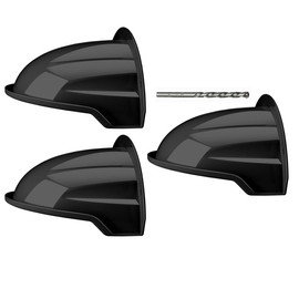 Saindo Universal Sun Rain Shade Security Camera Cover Shield (Black-3 Pack)