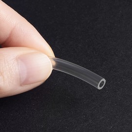sourcing map PVC Transparenter Schlauch Vinylschlauch 2.5mm ID 4mm OD 5m Flexibles Leichtgewicht für Wasserschlauch, Luftleitung