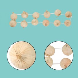 Nereds Garlic Garland Necklace Fake Garlic Garland Hanging Artificial Garlic Bunch for Vampire Slayer Fancy Dress Costume