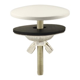 XNTONG - Sink Hole Cover, Sink Overflow Cap, Solid Brass Kitchen Sink Cover, Sink Blanking Cap, for Sink and Bath Overflow Cover, Sink Cover (White)