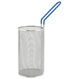 Winco MPN-59 Pasta Boil Basket Stainless Steel 5" x 9" Cylindrical Pasta Strainer (MPN-59)