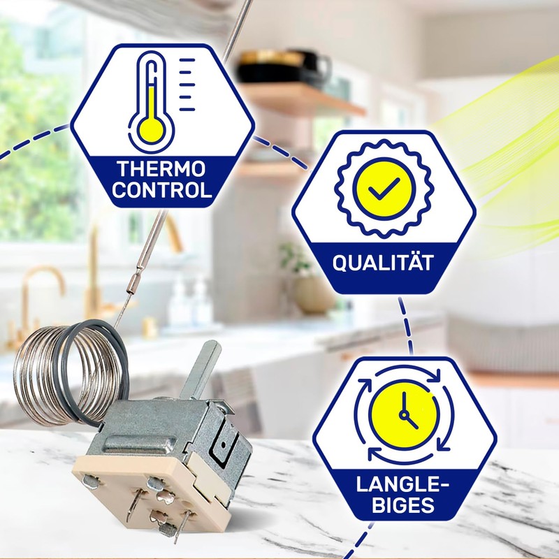 Thermostat for Oven 299 °C with Original Code 8032828 8040983