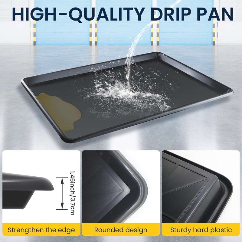 3 Pack Extra Large Oil Drip Pan, 35 x 24