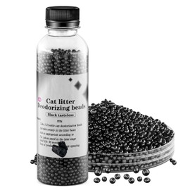 Cat litter deodorizer|Cat litter box deodorizer|Cat litter crystals,Cat odor eliminator for home, 8.5 oz (black)