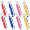 DIYSELF 8 Pack Utility Knives, Box Cutters, Metal Shell Utility
