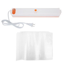 100W Food Vacuum Sealer Home Sealing System Vacuum Sealer Machine  AC110V Orange