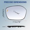 Driver Left Side Mirror Glass - Compatible with Honda &