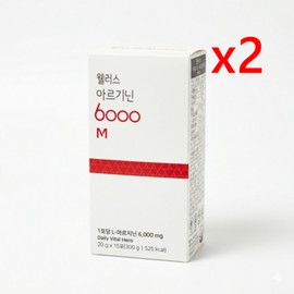Wellers Arginine 6000M 20g x 15 packets x 2 / 웰러스 아르기닌 6000M 20g x 15포 x 2개