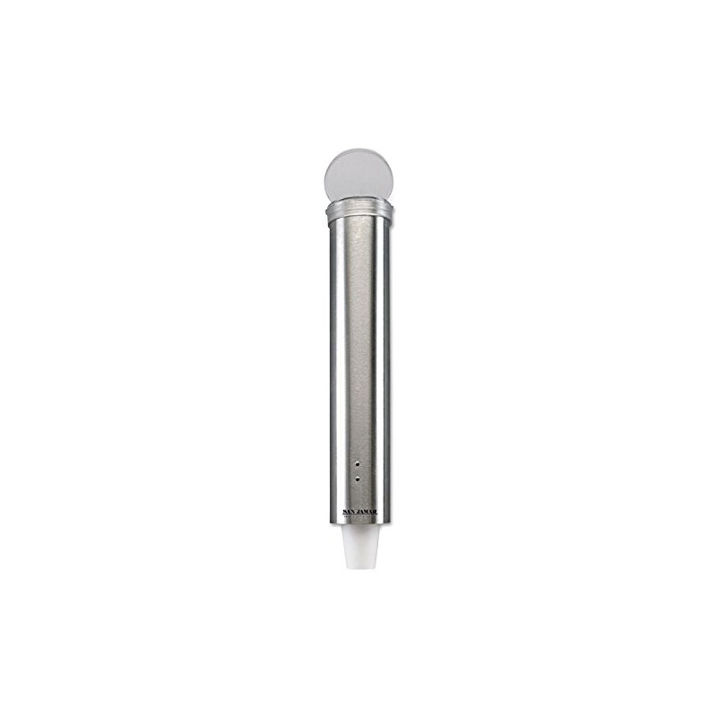 San Jamar Stainless Steel Small Pull-Type Water Cup Dispenser
