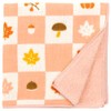 Hamamonyo Washed Towel Handkerchief, Autumn Checkered
