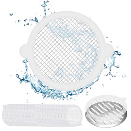 OIIUOUI Atrapa Cabello Regadera, Pegatinas Desechables De Malla para Drenaje De Ducha, 50 Piezas Atrapa Cabello Desechable para DesagüE De Ducha, Prevenir Mosquitos Y Obstrucciones De Alcantarillado