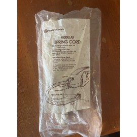 Western Electric IVORY Phone Modular Spring Cord LONG Vintage 102402526 H4DU-50