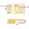 100-Pack 3-in-1 Furniture Connector Kit,Zinc Alloy Cam Lock with Nylon