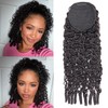 YMS Burmese Curly Ponytail Extensions Human Hair 14 Inch 16A