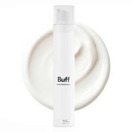 Men's Daily Face Moisturiser with Hyaluronic Acid | Buff Co Hydrating Facial Cream for Men | Non-Greasy Skin Care for Dry & Normal Skin | Soothing Formula for Daily Use | 50ml or 1.7fl. oz.
