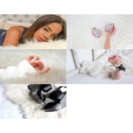 STOFFBOOK Easy Care Cuddly Fur Blankets Photo Shooting Accessories Decorative Fur Longair Photography Fabrics B630 (Pink)