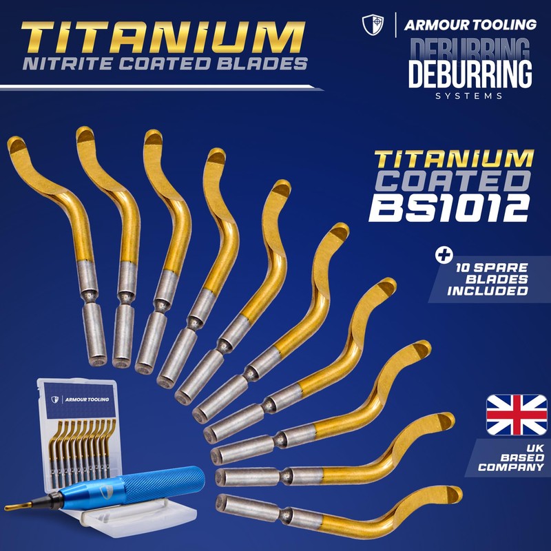 ARMOUR TOOLING - DEBURR HANDLE + 11blades (Blue) (1 x