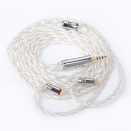 Yinyoo Earphone Cable, 0.03 inch (0.78 mm), 2 pin 2.5 mm TRI TR4908 [Connection] 5N UPOCC Silver Plated High Purity Monocrystalline Copper 4 Core Earphone Re-Cable 4 Poles Balance Headphone