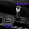 YTFRL 4PCS Car Door Lock Knobs, American Flag Carbon Fiber