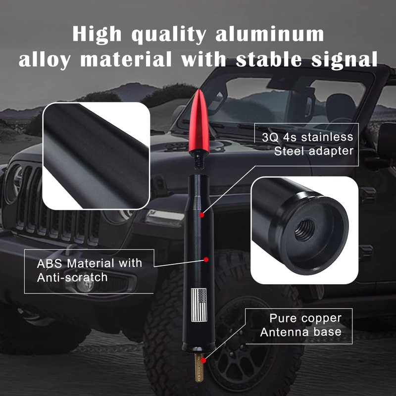 1 Pack Car Bullet Antenna, for GM Chevy Silverado 1500
