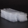 Julyue 50Pcs Plastics PVC Transparent Box Display Case, 1/64 Scale