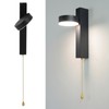 LED Wall Lights 3 Color Modes Modern Style Aluminium Pull