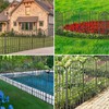 Adavin Animal Barrier Garden Fence,10 Pack Black 12''L x 25"H