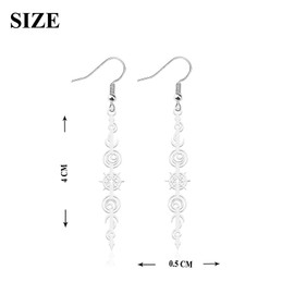 OKEYCH A Court of Thorns and Roses Gift Acotar Velaris Feyre's Tattoo Earrings Rhysand Fan Jewelry The Night Court Gift (Feyres Tattoo Earrings c 2.0)