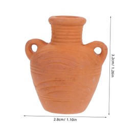 Mipcase Mini Terracotta Planter Pot for Succulents Vintage Small Flower Pot for Small Spaces Portable Design for Desks and Shelves Terracotta