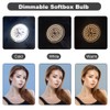 MOUNTDOG Dimmable Softbox 3 Colors LED Lighting Bulb E27 Energy