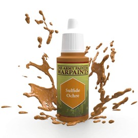 The Army Painter Sulfide Ochre Warpaint - Acrylic Non-Toxic Heavily Pigmented Water Based Paint for Tabletop Roleplaying, Boardgames, and Wargames Miniature Model Painting