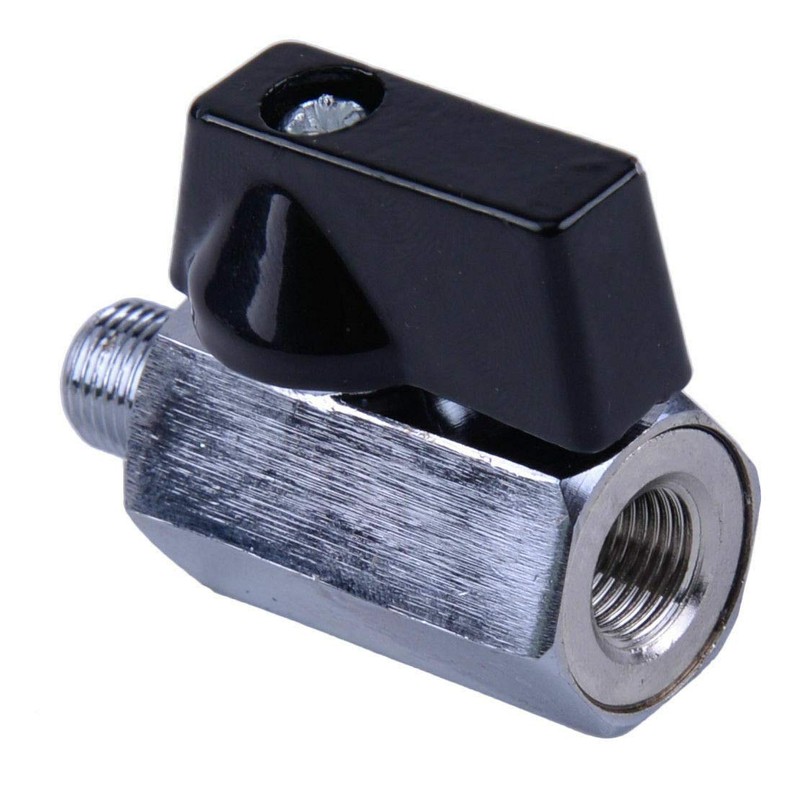 2 x 3/8 inch NPT shut-off valve, mini brass internal