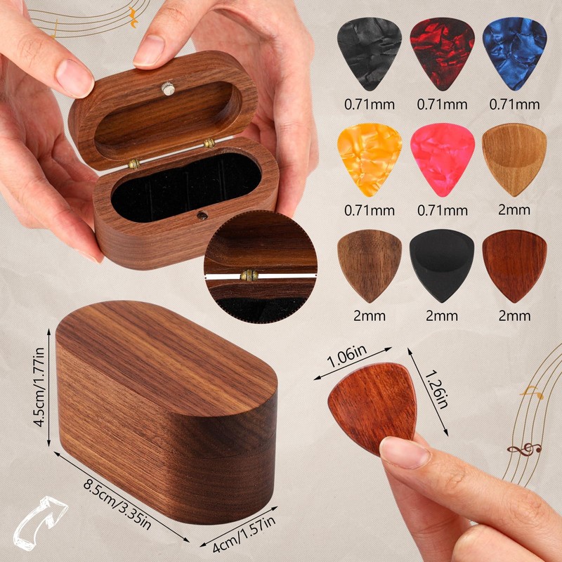 Lukmaa Guitar Capo and Pick Gift Set, Includes 1 Capo,