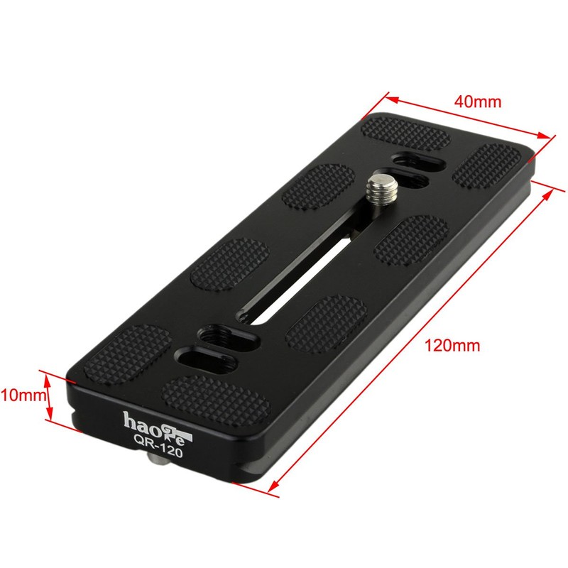 Haoge 120mm QR Quick Release Plate Dual Dovetail and D-Ring