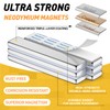 FINDMAG 4 Pack Magnets Bar, Rare Earth Magnet Heavy Duty,