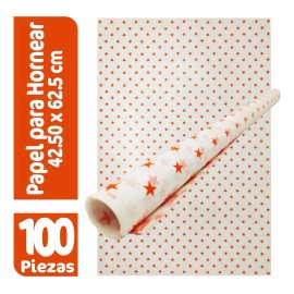 Estrella Papel Estrella Para Hornear 100 Piezas