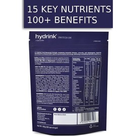 Hydrink - Switch On - Cognitive Performance & Energy Hydration Supplement Powder Made with Real Fruit - Vegan Gluten & Caffeine Free Adaptogen Non GMO - Ginseng Magnesium Zinc Vitamin D & Vitamin B