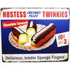 Hostess Chocolate Covered Cream Filled Twinkies Metal Sign