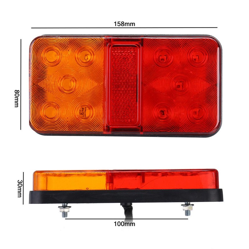 CICMOD L-ED Rear Light Brake Indicator Light Waterproof Universal for