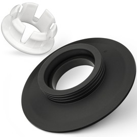 Flush Valve Seal Compatible with Ideal Standard Toilet Cistern, Ancable Replacement Flush Valve Seal & Clip for Ideal Standard Armitage Shanks Flush Valves SV01967 Black