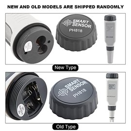 Digital PH Meter, Professional PH and Temperature Meter Portable Water Quality Meter Acid Meter PH818 0-14 pH Measurement Smart Precise to Sensor LCD Screen