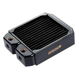 Alphacool NexXxos XT45 Full Copper Radiator, 140mm, Single Fan, Black