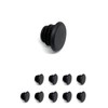 wumio Bicycle Handle Bar End Caps Black 10pcs Plastic Plug