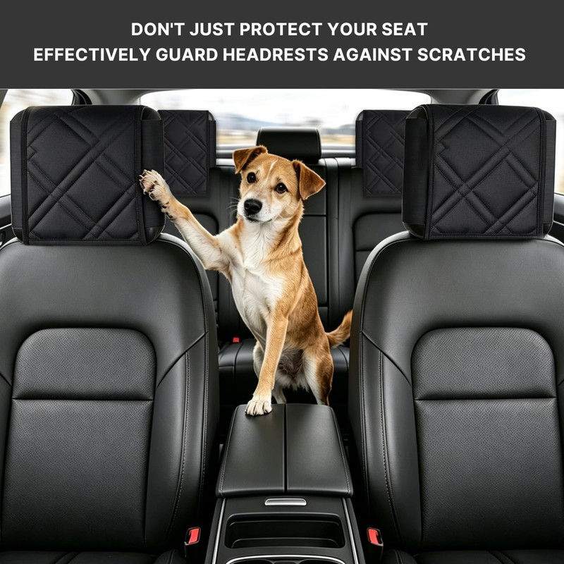Surfcabin Universal Headrest Covers Elastic Full Wrap-Prevents Scratches