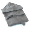 Bee Unisex Soft Microfiber Hooded Bathrobe with Pocket, gray